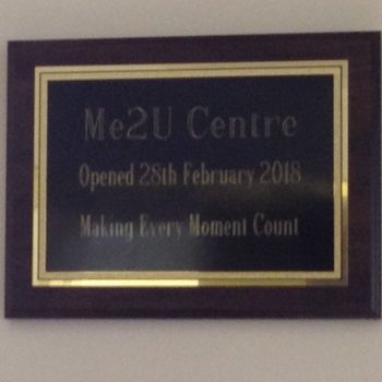 Me2U Centre plaque