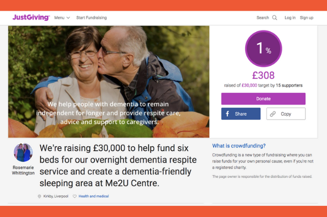 Me2U on Just Giving: Dementia-Friendly Sleeping Area