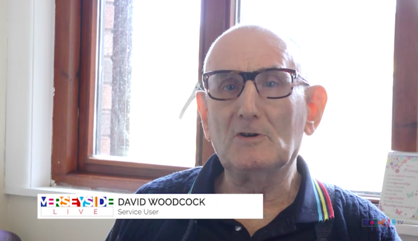 Service user, Dave, on Liverpool TV